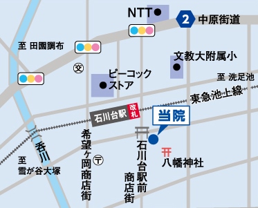 やすだ内科クリニック地図